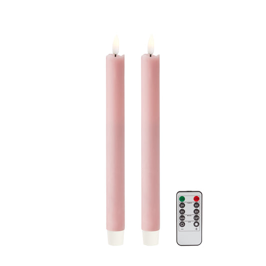 Pink LED Candles - Set of 2
