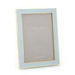 A pair of gold trim powder blue enamel photo frames - Addison Ross