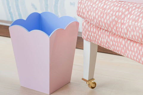 Scalloped Waste Paper Baskets