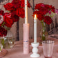 White Chinoiserie LED Candles - Set of 2