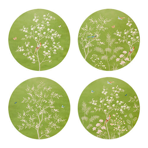 Green Chinoiserie Placemats – Set of 4 - Addison Ross Ltd US