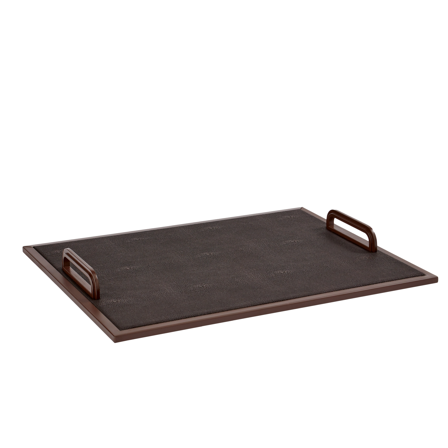 Anthracite Faux Shagreen Tray