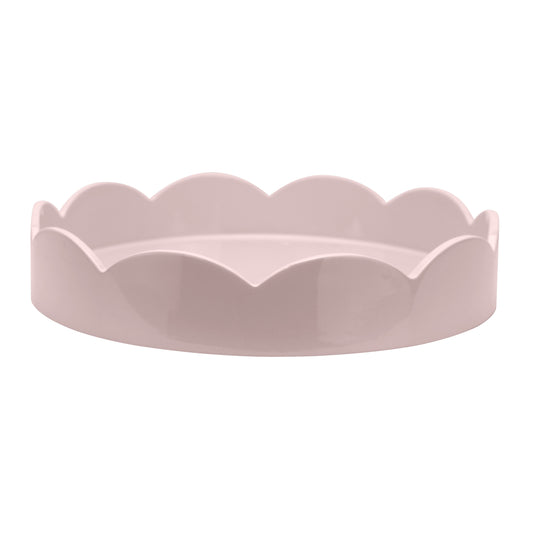 Small, Pale Denim Scalloped Edge Tray — That Personal Touch