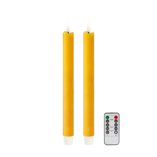 Yellow LED Candles- Set of 2