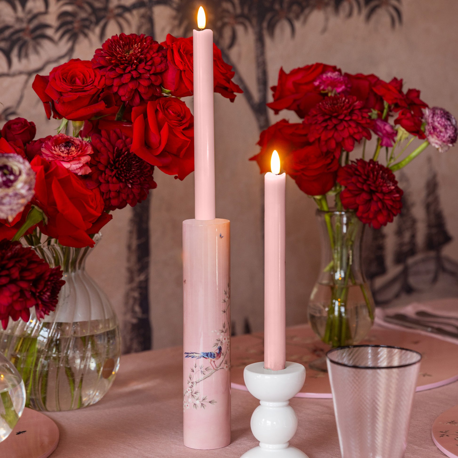 Pink LED Candles - Set of 2 – Addison Ross Ltd US