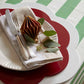 White Large Scallop Lacquer Placemats – Set of 4
