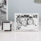 A luxury photo frame with black and white photo