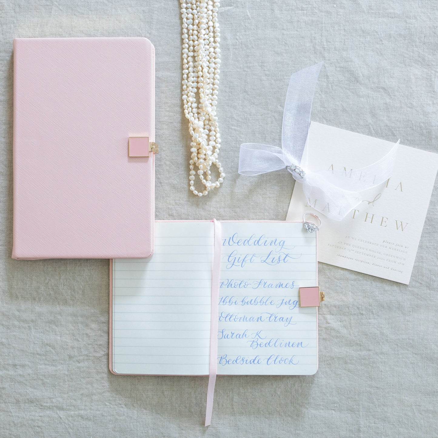 Pink & Gold A4 Notebook