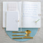 White & Gold A4 Notebook