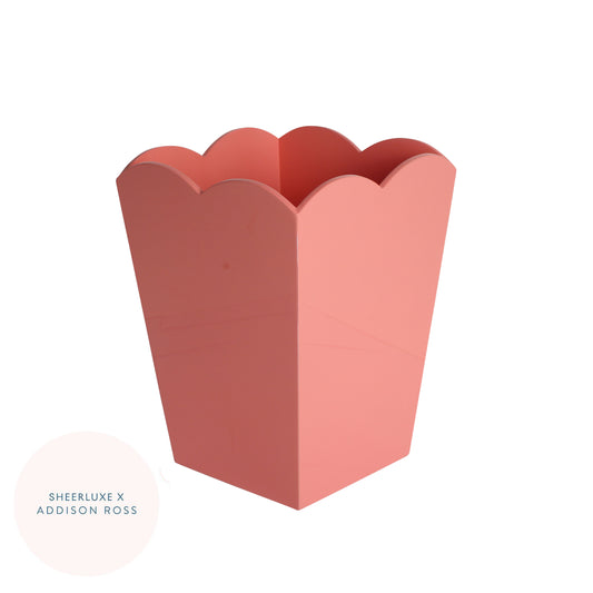 Coral Pink Lacquered Scallop Bin – Limited Edition