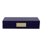 Navy Lacquer Box With Gold - Boxes & Pots - Addison Ross