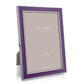5x7 in. Silver Trim, Purple Enamel Picture Frame