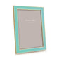 Gold Trim Turquoise Enamel Picture Frame