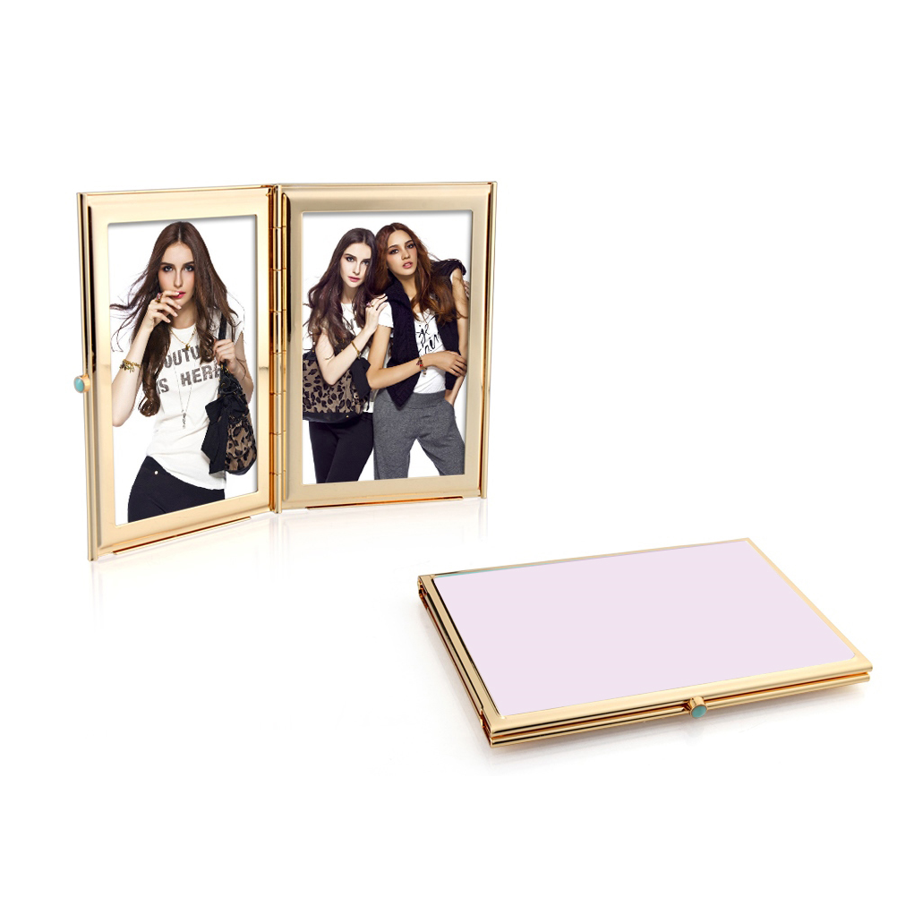 Pastel Pink & Gold Travel Frame - Enamel Frame - Addison Ross
