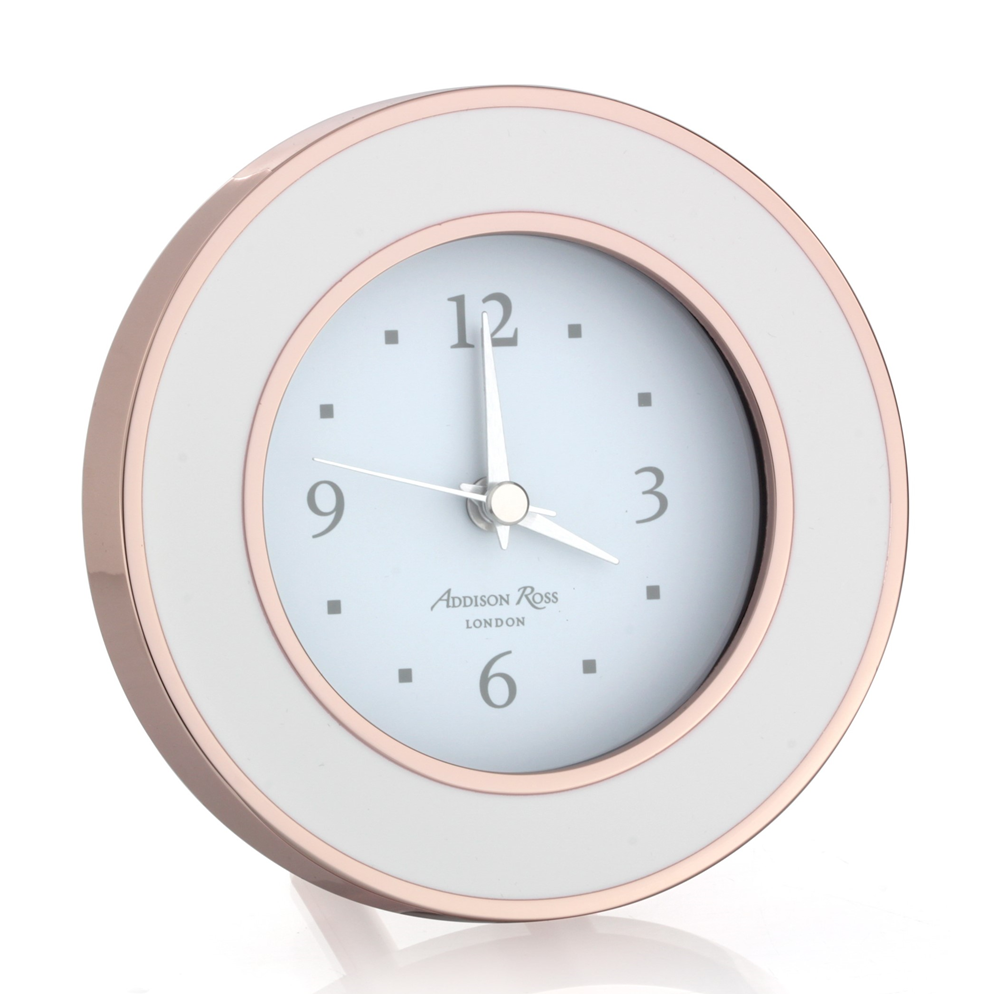 Rose Gold & White Alarm Clock - Clock - Addison Ross