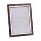 5x7 in. Marquetry Frame - Mahogany & White Wood Veneer and Mother of Pearl