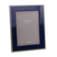 5x7 in. Frise Blue Marquetry Frame - Wood Veneer and Mother of Pearl