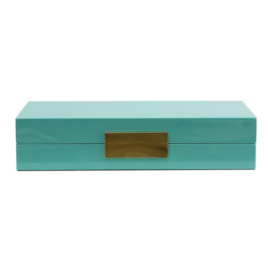 Turquoise Jewellery Box with Gold