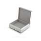 4" White Enamel & Silver Box - Boxes & Pots - Addison Ross