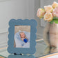Chambray Blue Scalloped Lacquer Photo Frame – Limited Edition - Addison Ross Ltd UK
