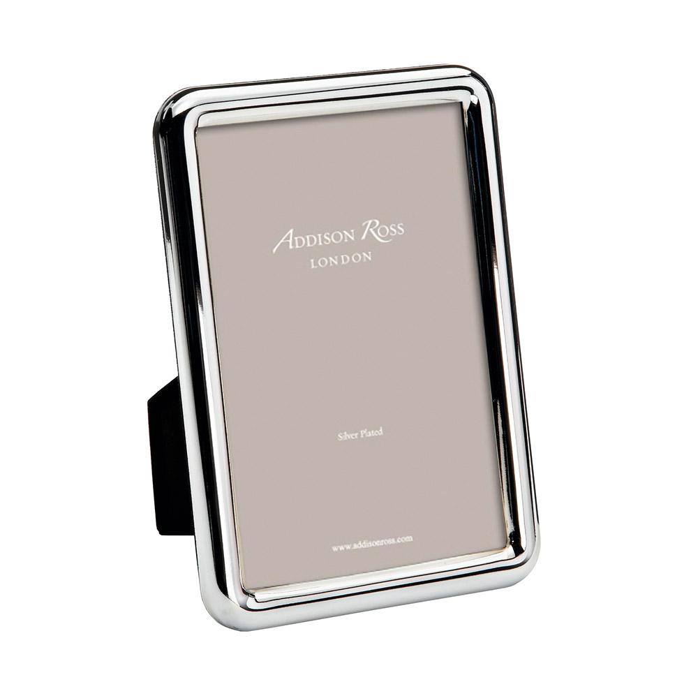 4x6 in. Domed Silver Plated Picture Frame