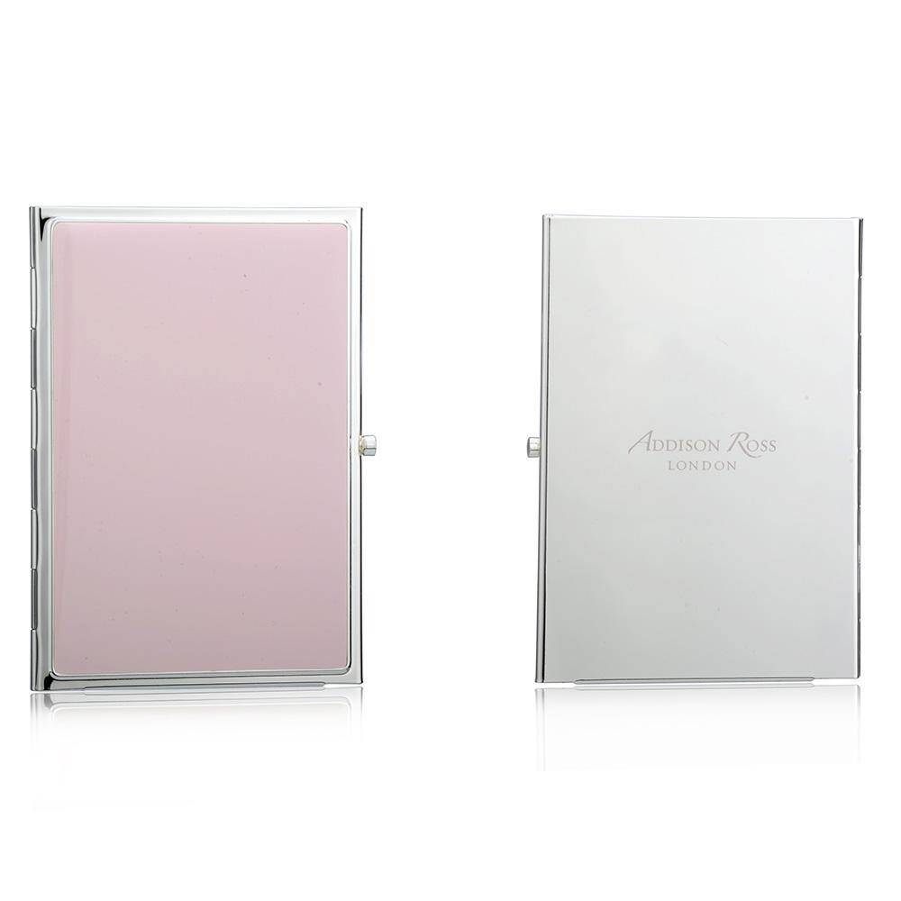 Pink & Silver Plate Travel Frame - Enamel Frame - Addison Ross